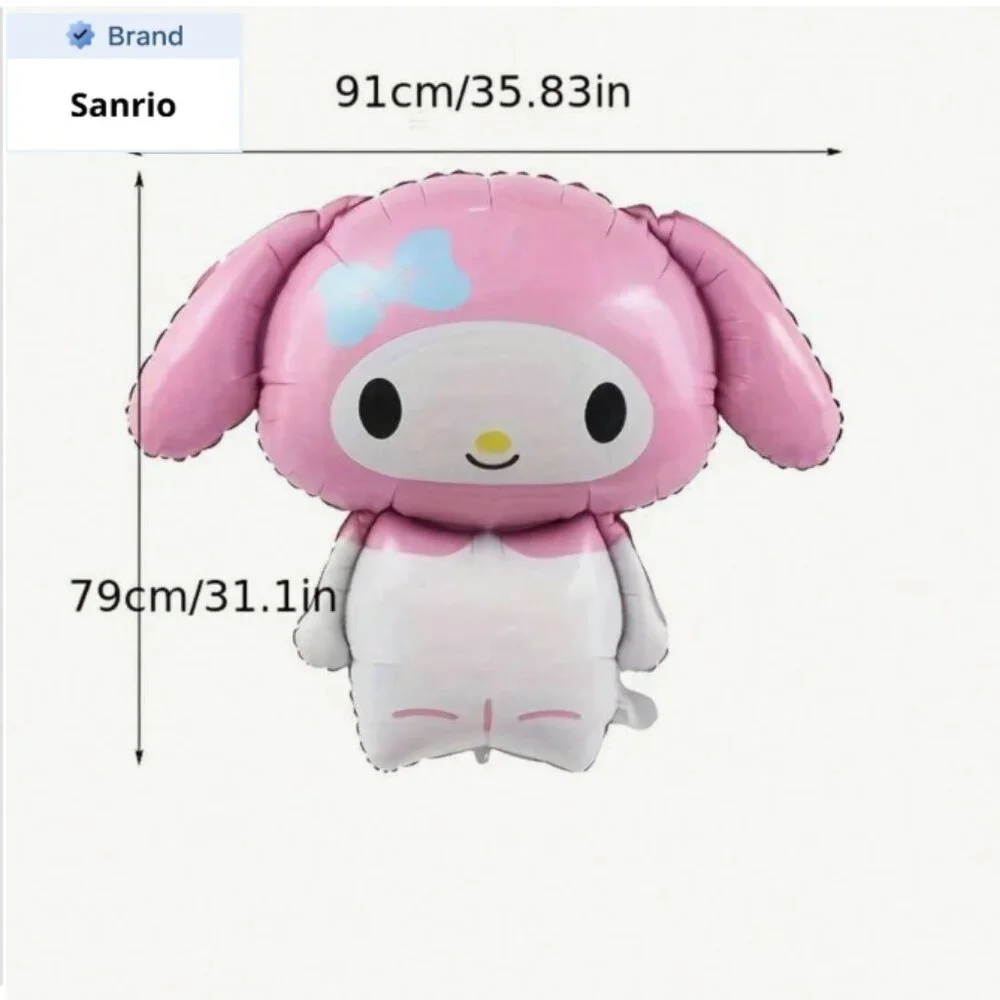 Kuromi and My Melody Large Foil Inflatable Balloons 2 Pk NWT